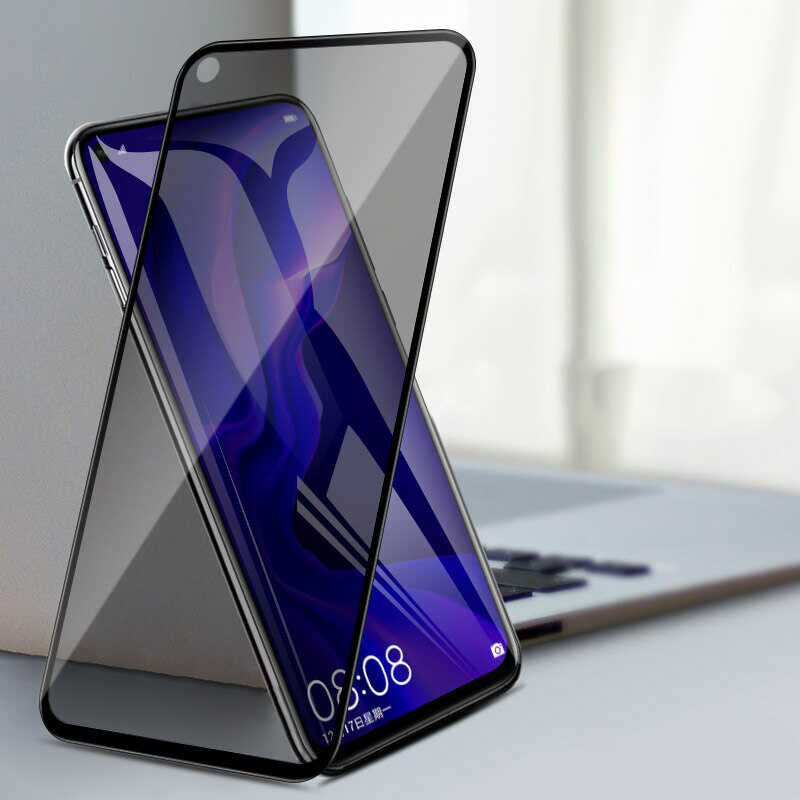 Oppo A52 Zore New 5D Privacy Temperli Ekran Koruyucu Siyah