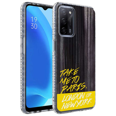 Oppo A54 4G Kılıf Airbag Kenarlı Renkli Desenli Silikon Zore Elegans Kapak NO3