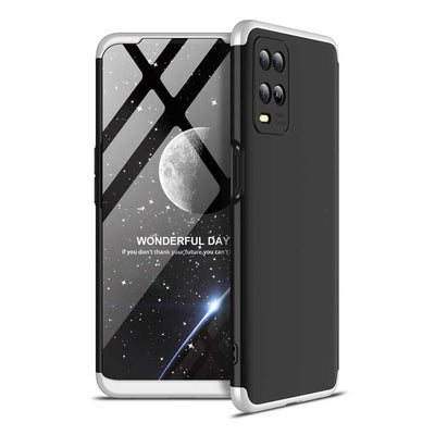 Oppo A54 4G Kılıf Zore Ays Kapak Siyah-Gri