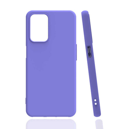 Oppo A54 4G Kılıf Zore Biye Silikon Lila