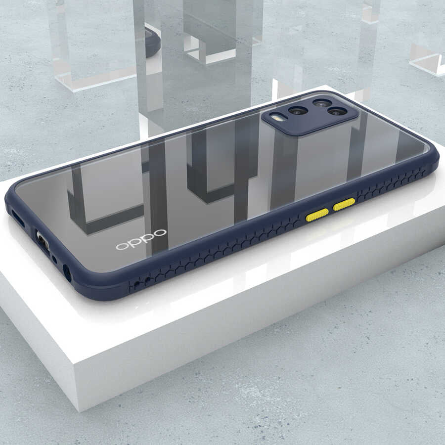 Oppo A54 4G Kılıf Zore Kaff Kapak Siyah