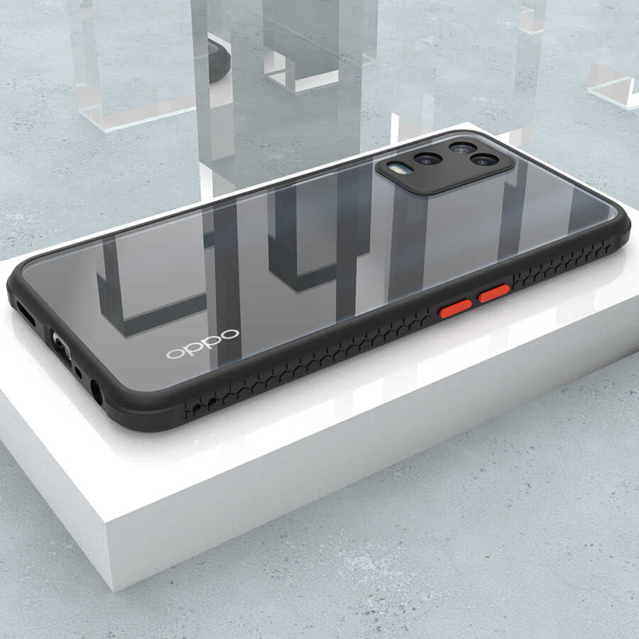 Oppo A54 4G Kılıf Zore Kaff Kapak Lacivert