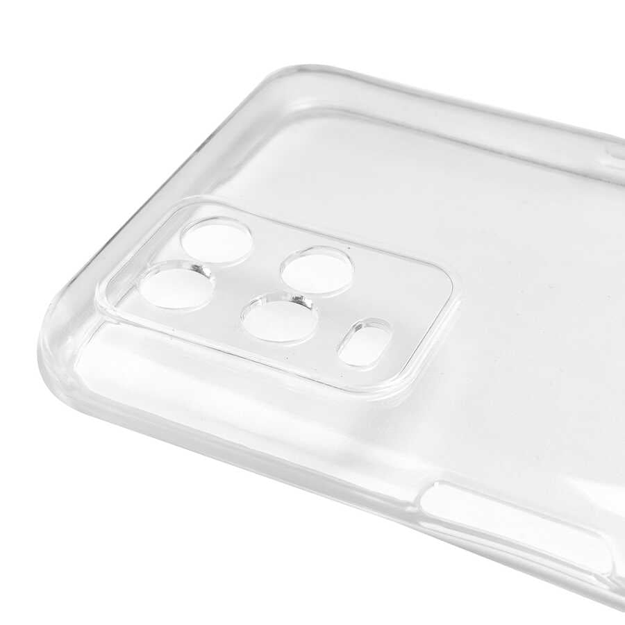 Oppo A54 4G Kılıf Zore Kamera Korumalı Süper Silikon Kapak Renksiz