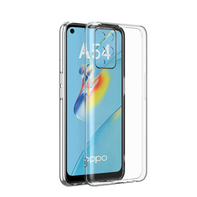 Oppo A54 4G Kılıf Zore Kamera Korumalı Süper Silikon Kapak Renksiz