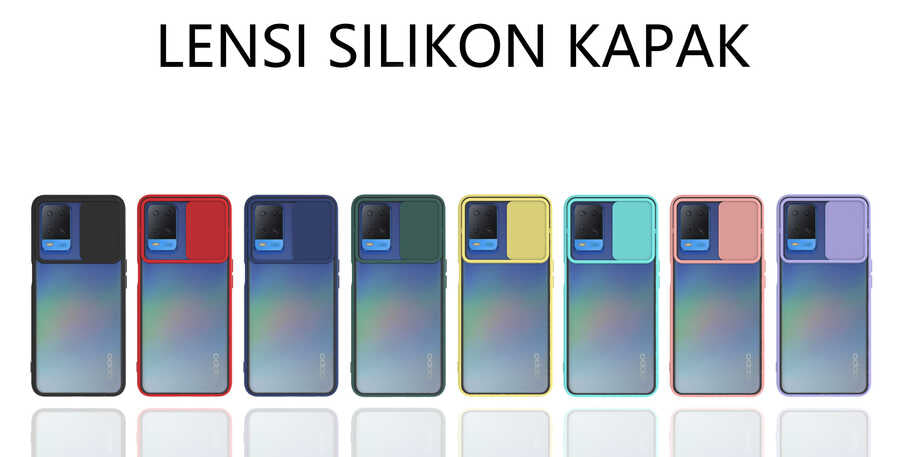 Oppo A54 4G Kılıf Zore Lensi Kapak Lila
