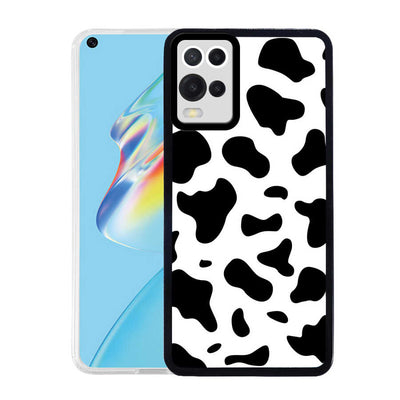 Oppo A54 4G Kılıf Zore M-Fit Desenli Kapak Cow No1