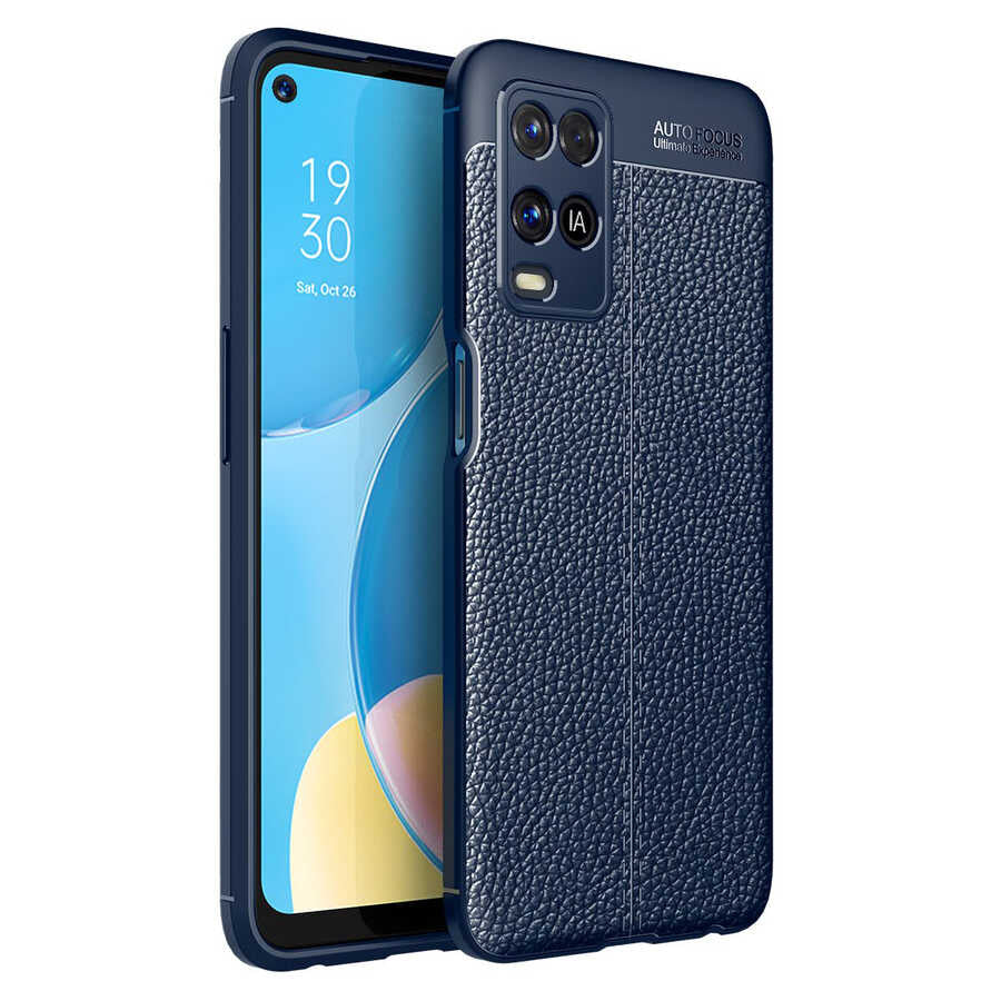 Oppo A54 4G Kılıf Zore Niss Silikon Kapak Kırmızı