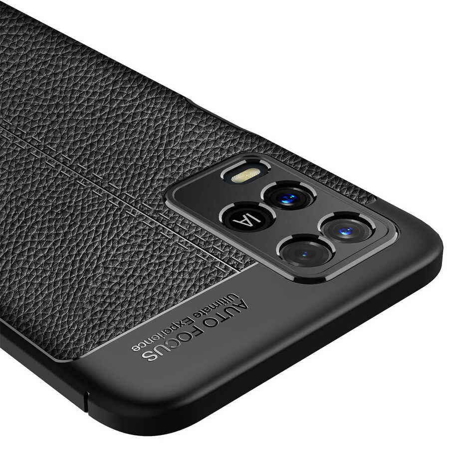 Oppo A54 4G Kılıf Zore Niss Silikon Kapak Siyah