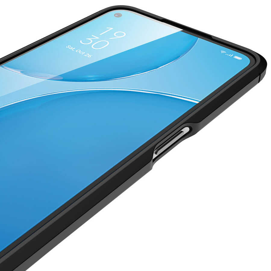 Oppo A54 4G Kılıf Zore Niss Silikon Kapak Siyah