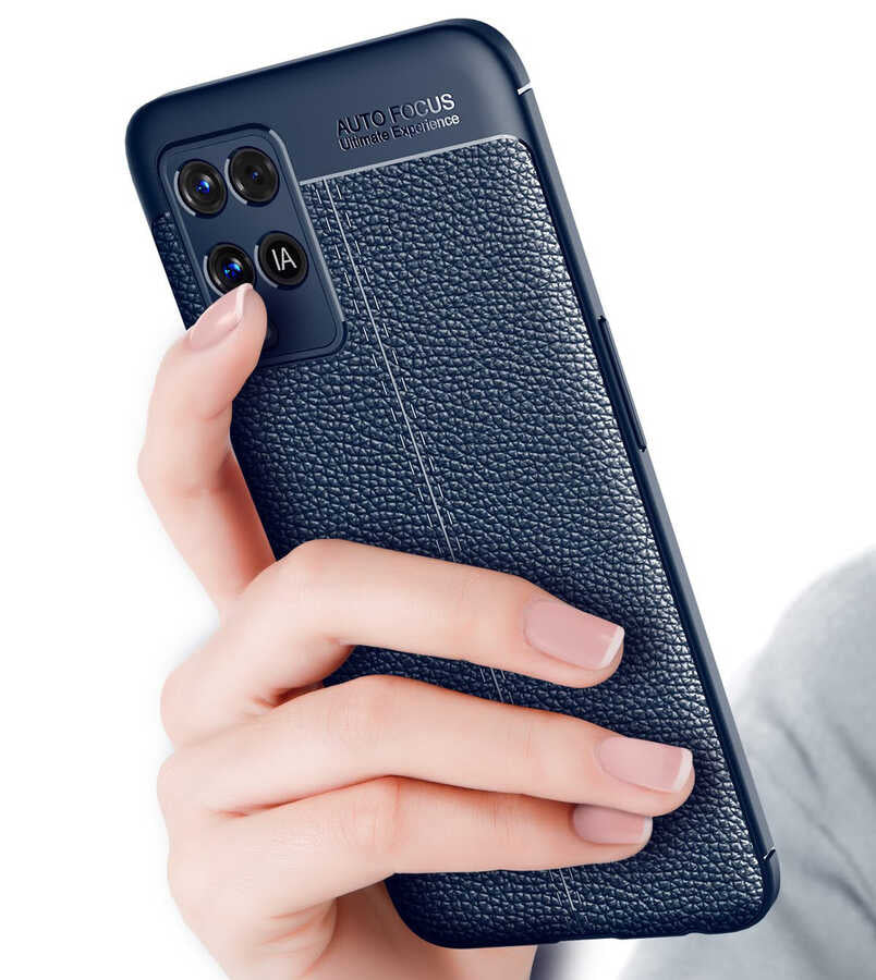 Oppo A54 4G Kılıf Zore Niss Silikon Kapak Lacivert