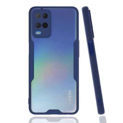 Oppo A54 4G Kılıf Zore Parfe Kapak Lacivert