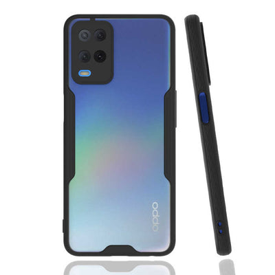 Oppo A54 4G Kılıf Zore Parfe Kapak Siyah