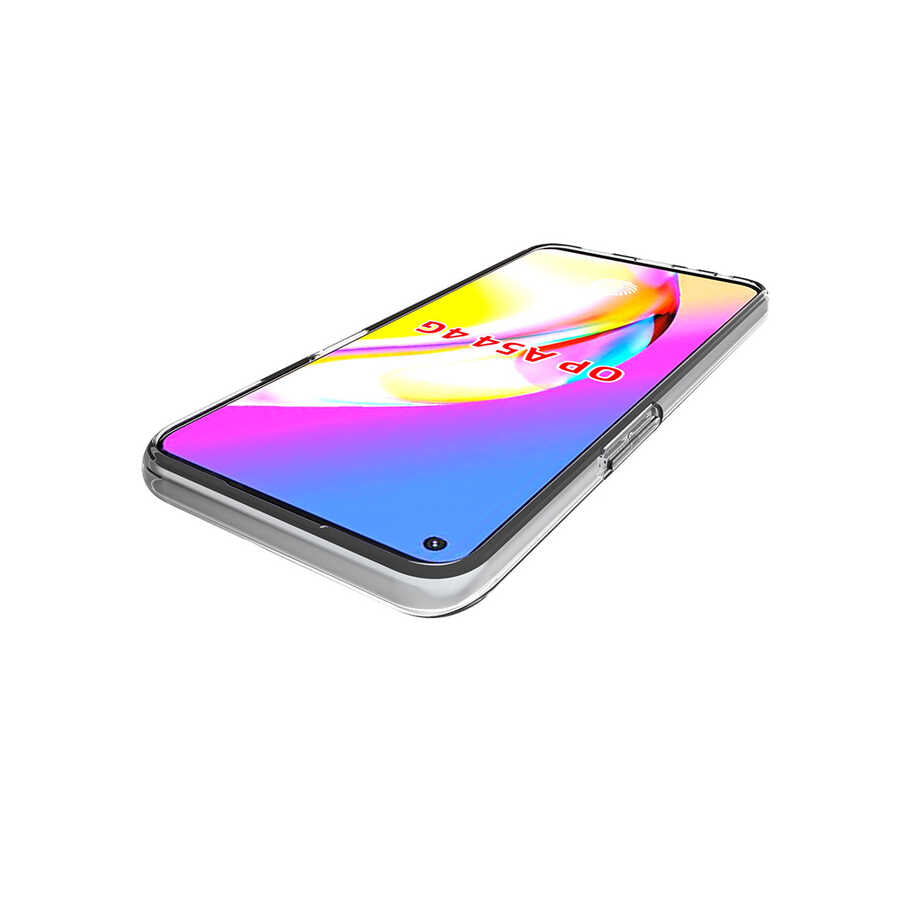 Oppo A54 4G Kılıf Zore Süper Silikon Kapak Renksiz
