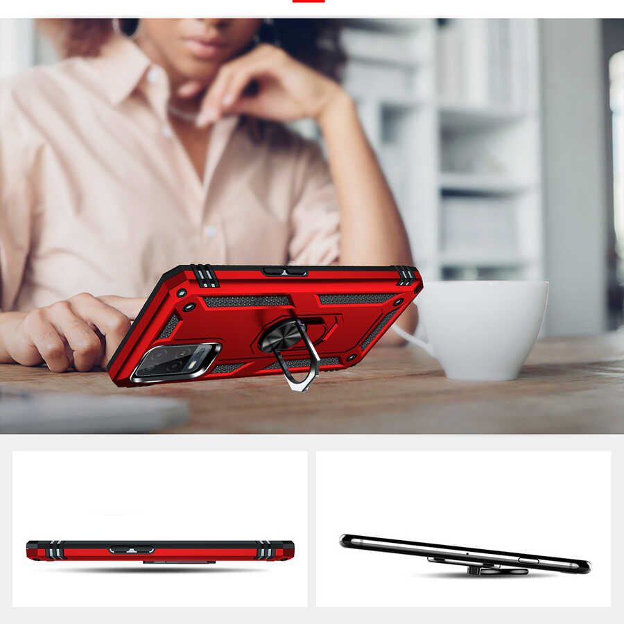 Oppo A54 4G Kılıf Zore Vega Kapak Mavi