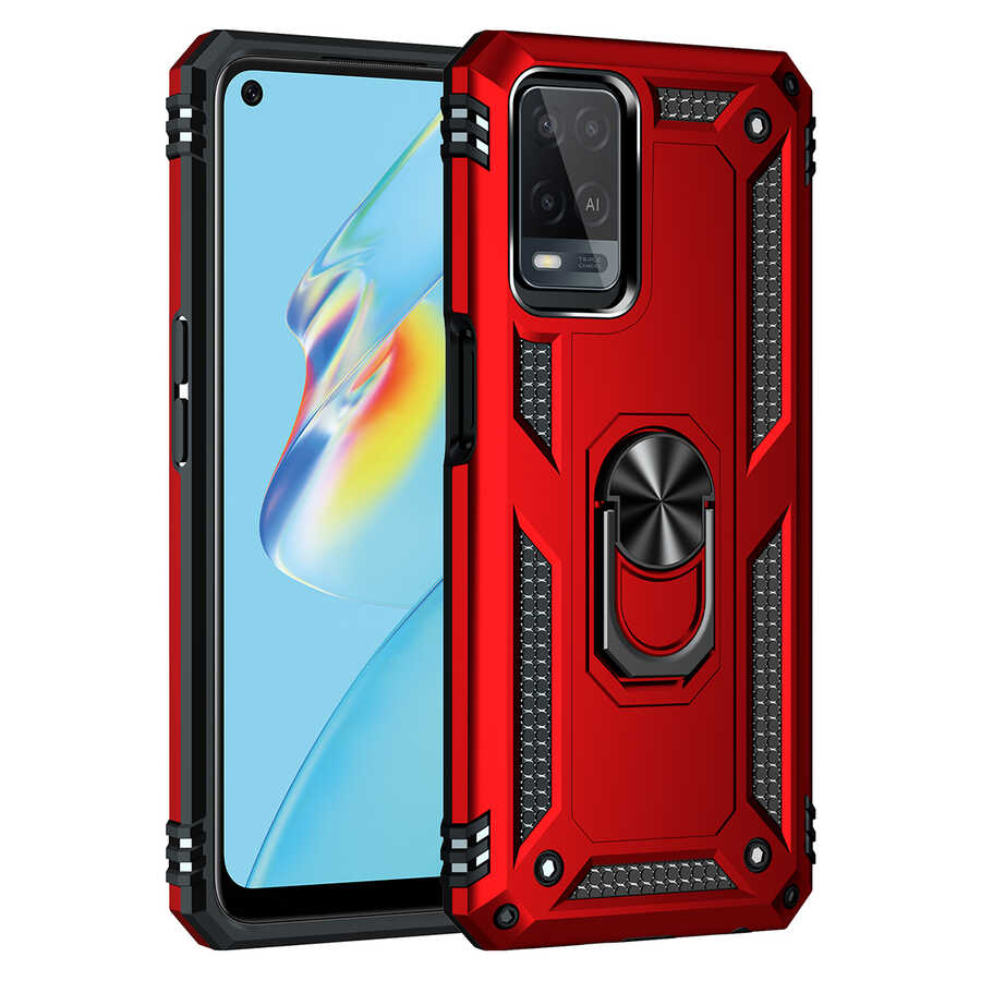 Oppo A54 4G Kılıf Zore Vega Kapak Siyah