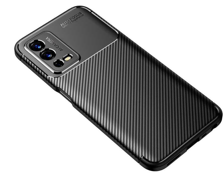 Oppo A55 4G Kılıf Zore Negro Silikon Kapak Siyah