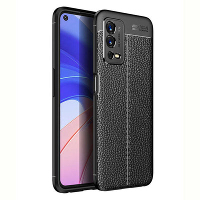 Oppo A55 4G Kılıf Zore Niss Silikon Kapak Siyah