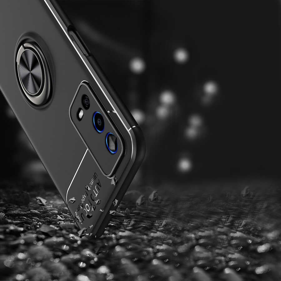 Oppo A55 4G Kılıf Zore Ravel Silikon Kapak Mavi