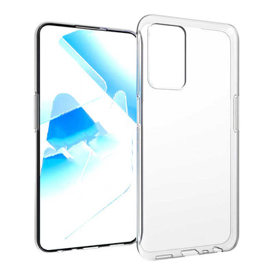 Oppo A55 4G Kılıf Zore Süper Silikon Kapak Renksiz