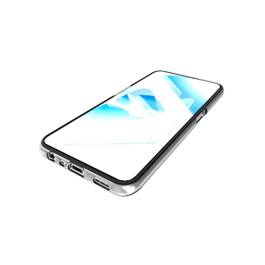 Oppo A55 4G Kılıf Zore Süper Silikon Kapak Renksiz