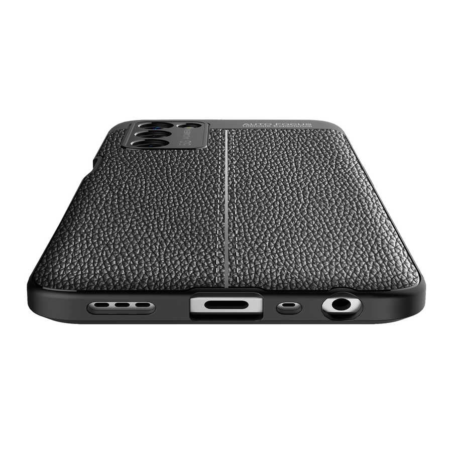 Oppo A55 5G Kılıf Zore Niss Silikon Kapak Siyah