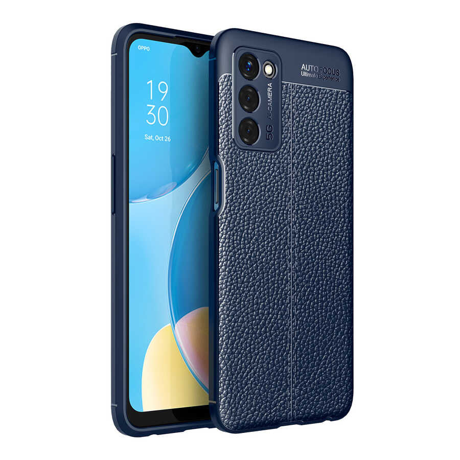 Oppo A55 5G Kılıf Zore Niss Silikon Kapak Kırmızı