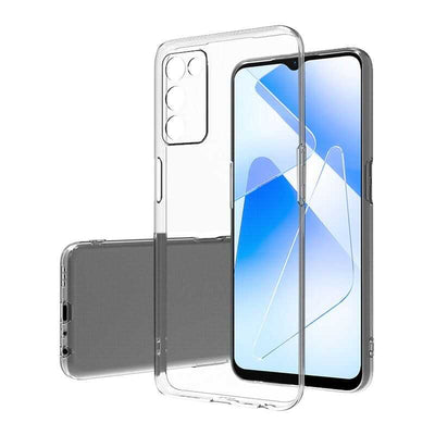 Oppo A55 5G Kılıf Zore Süper Silikon Kapak Renksiz