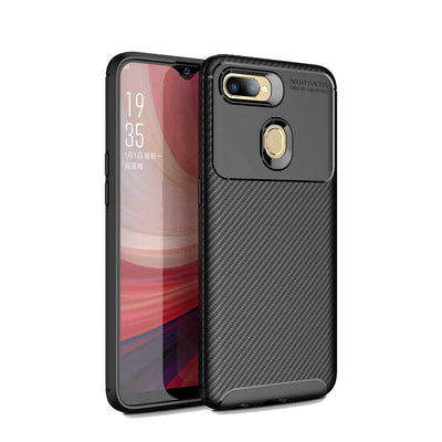Oppo A5S Kılıf Zore Negro Silikon Kapak Siyah