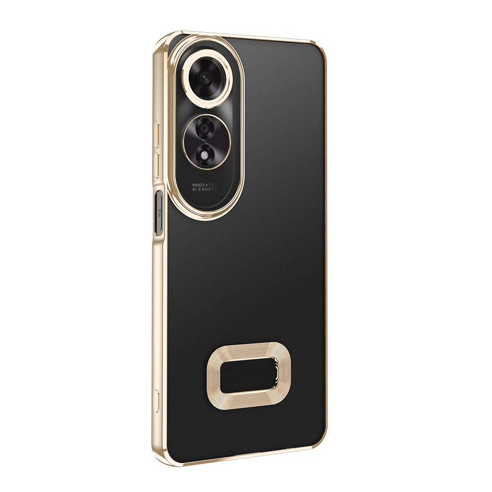 Oppo A60 Kılıf Kamera Korumalı Logo Gösteren Zore Omega Kapak Lila