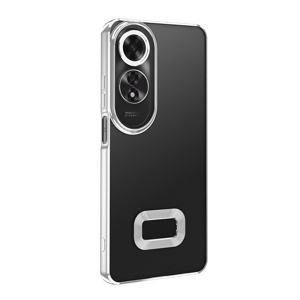 Oppo A60 Kılıf Kamera Korumalı Logo Gösteren Zore Omega Kapak Sierra Mavi