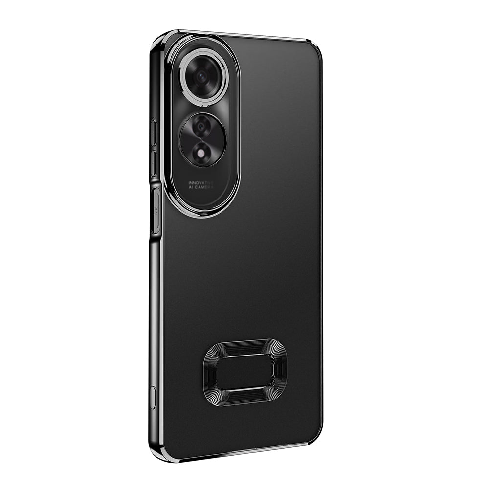 Oppo A60 Kılıf Kamera Korumalı Logo Gösteren Zore Omega Kapak Rose Gold