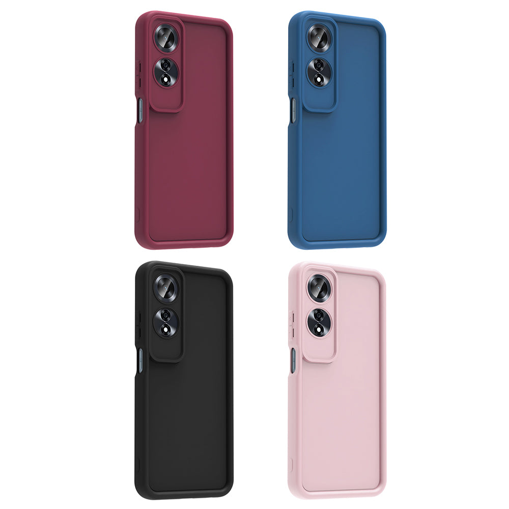 Oppo A60 Kılıf Kamera Korumalı Zore Ananas Kapak Mürdüm