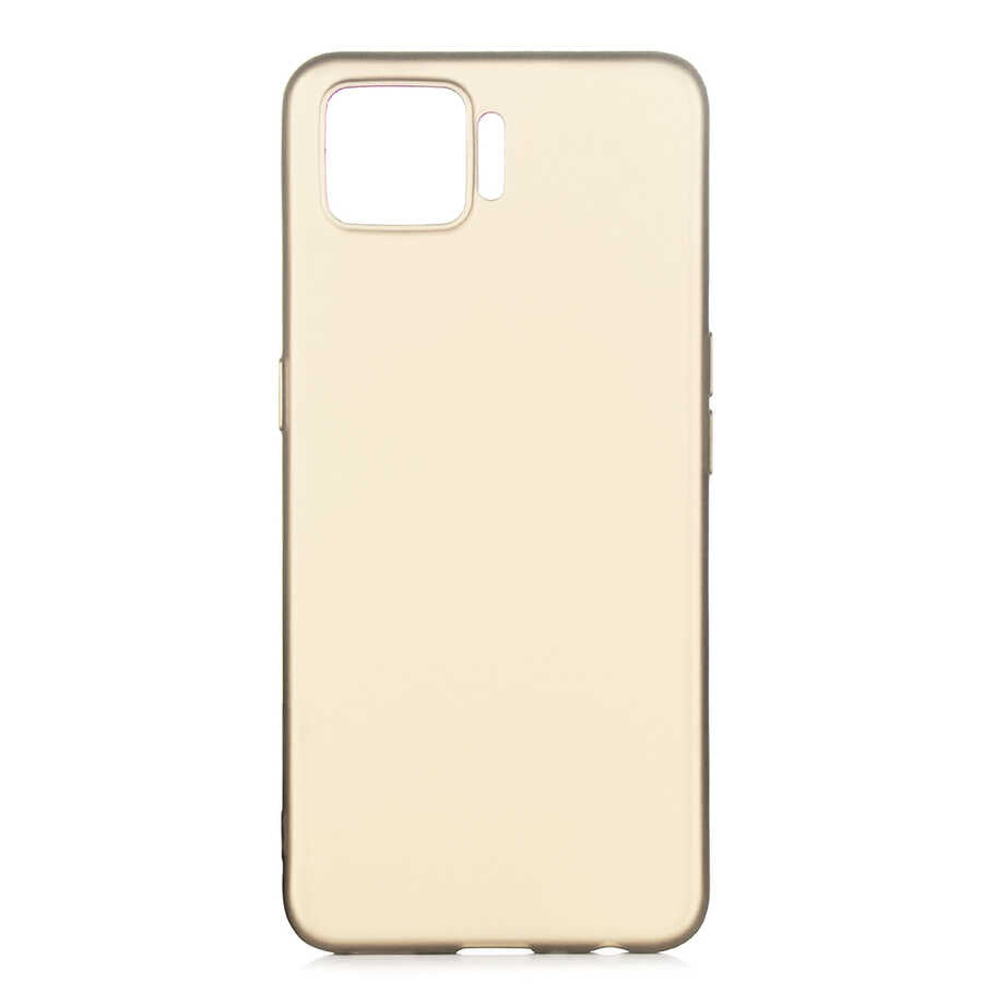 Oppo A73 Kılıf Zore Premier Silikon Kapak Gold