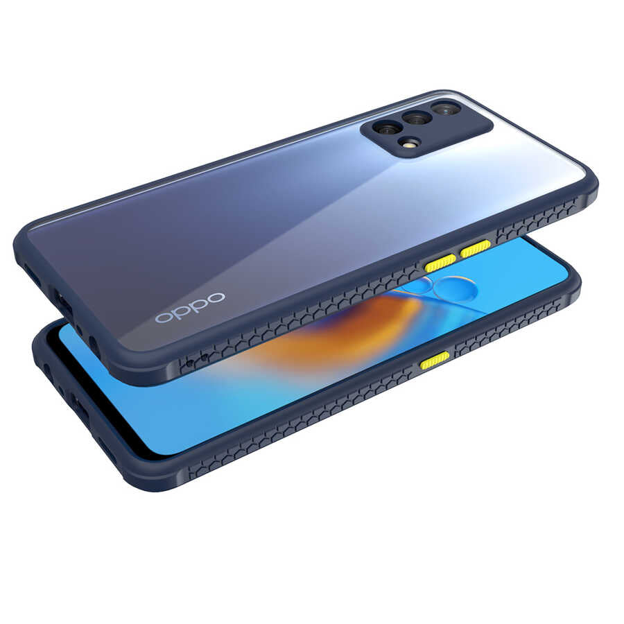 Oppo A74 4G Kılıf Zore Kaff Kapak Siyah