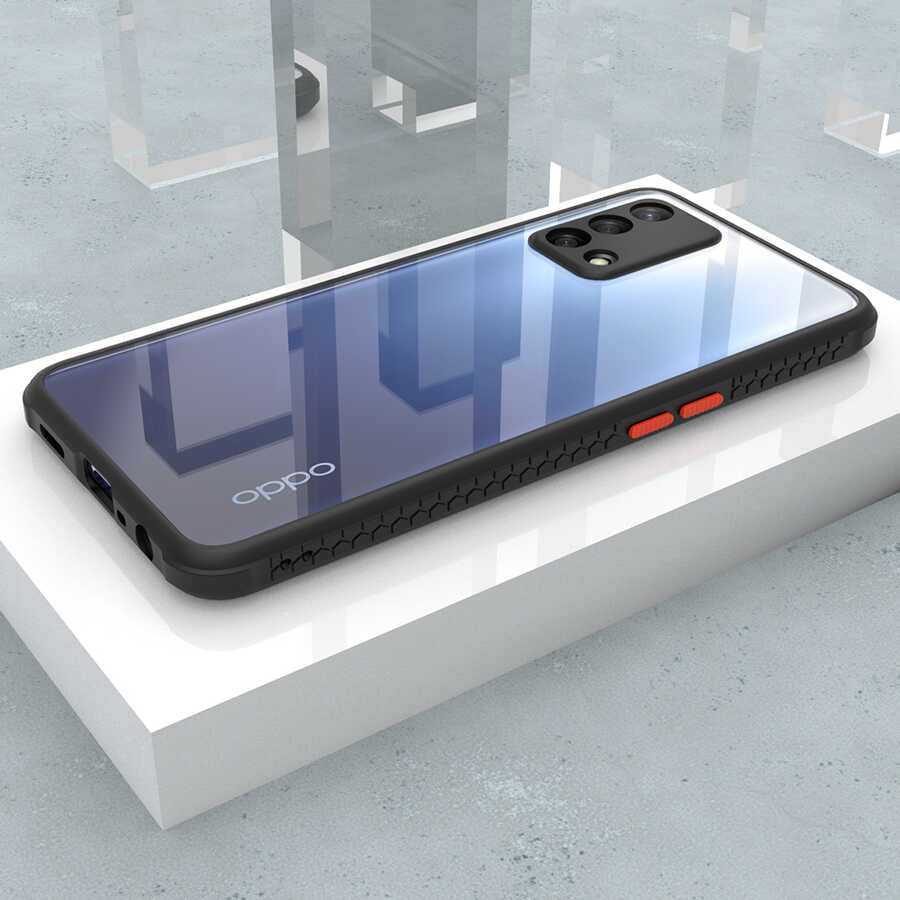 Oppo A74 4G Kılıf Zore Kaff Kapak Koyu Yeşil