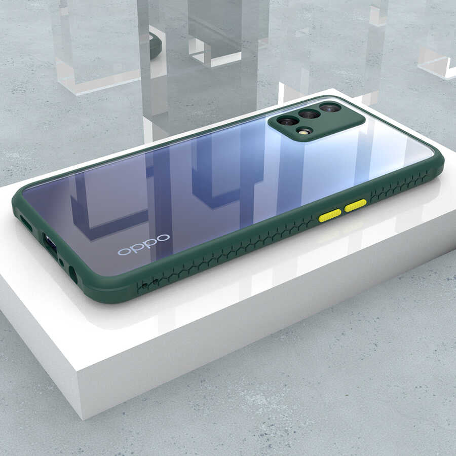 Oppo A74 4G Kılıf Zore Kaff Kapak Lacivert