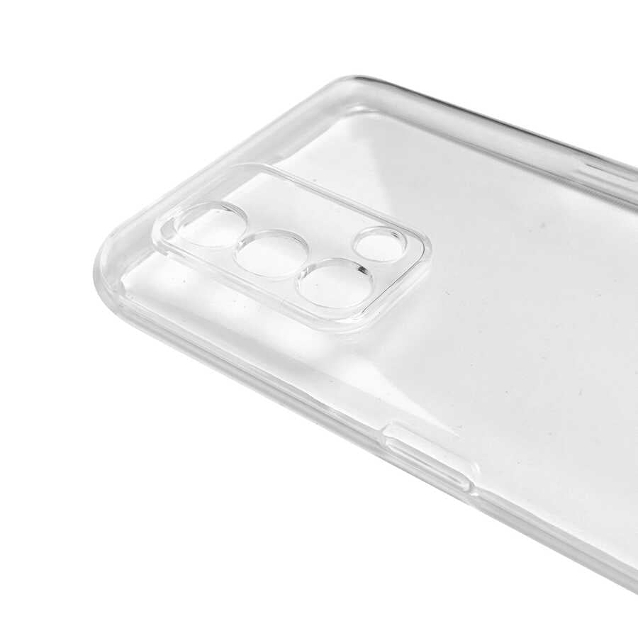 Oppo A74 4G Kılıf Zore Kamera Korumalı Süper Silikon Kapak Renksiz
