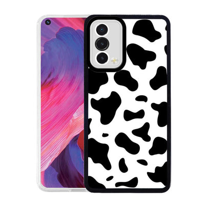 Oppo A74 4G Kılıf Zore M-Fit Desenli Kapak Cow No1