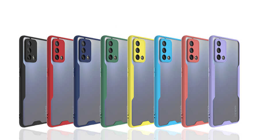 Oppo A74 4G Kılıf Zore Parfe Kapak Siyah