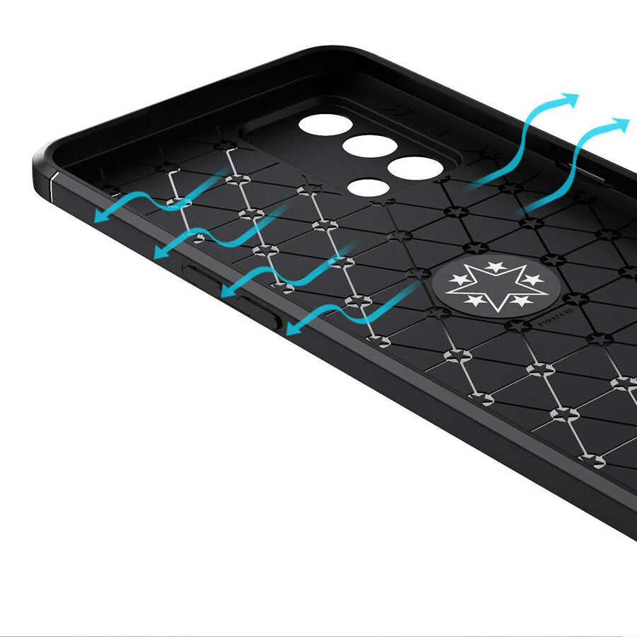 Oppo A74 4G Kılıf Zore Ravel Silikon Kapak Mavi