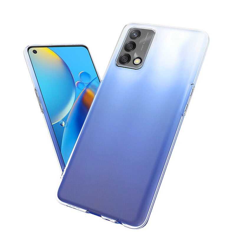 Oppo A74 4G Kılıf Zore Süper Silikon Kapak Renksiz