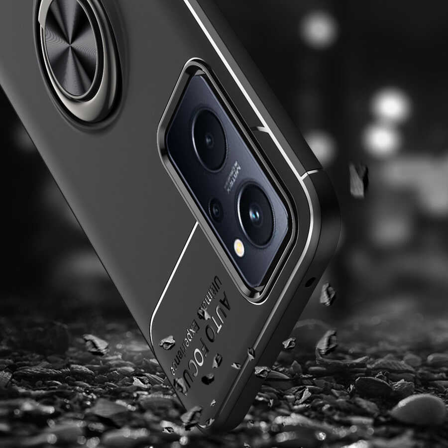 Oppo A76 Kılıf Zore Ravel Silikon Kapak Mavi