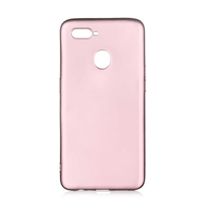 Oppo A7X Kılıf Zore Premier Silikon Kapak Rose Gold