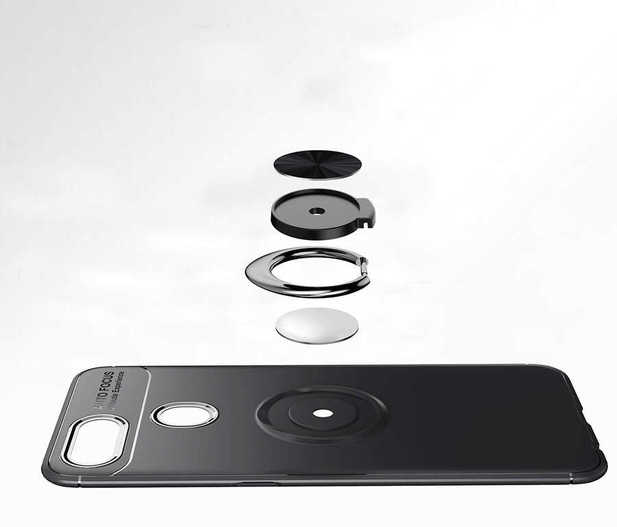 Oppo A7X Kılıf Zore Ravel Silikon Kapak Mavi