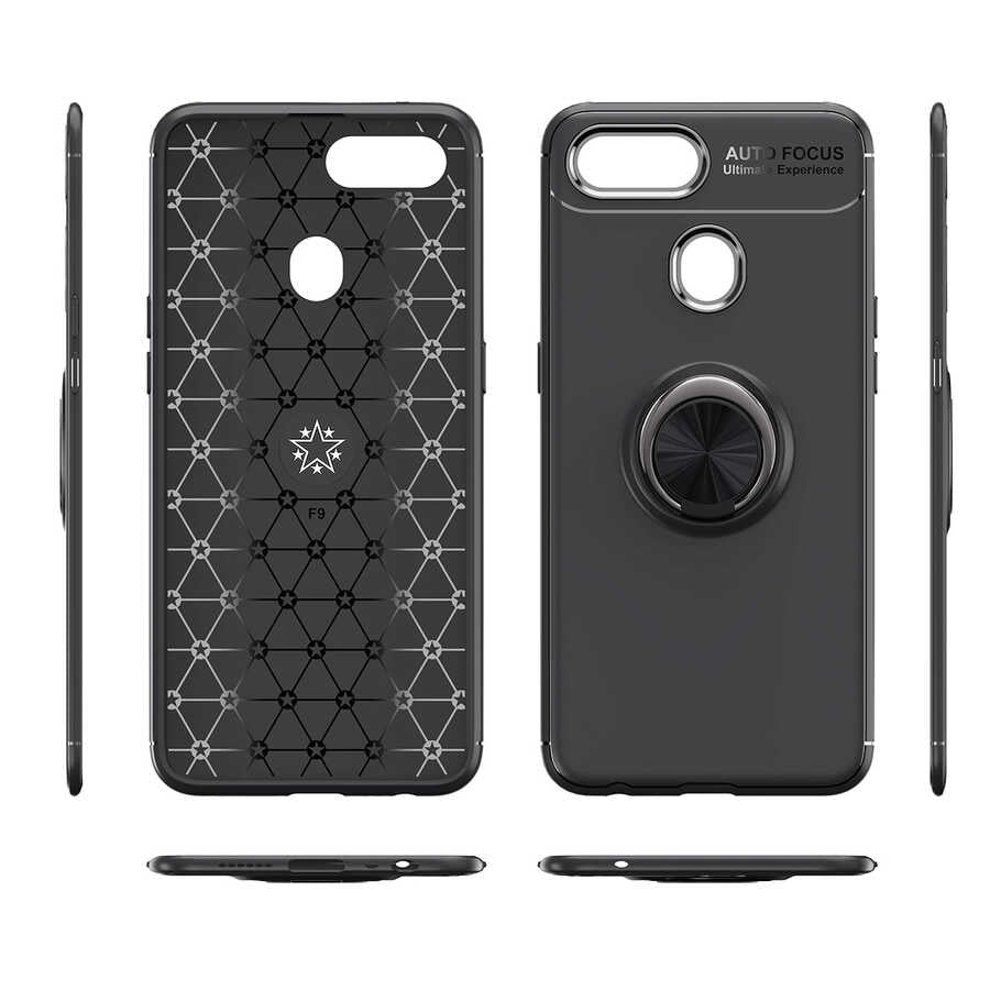 Oppo A7X Kılıf Zore Ravel Silikon Kapak Mavi