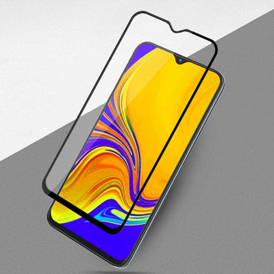 Oppo A9 2020 Zore Kenarları Kırılmaya Dayanıklı Cam Ekran Koruyucu Siyah