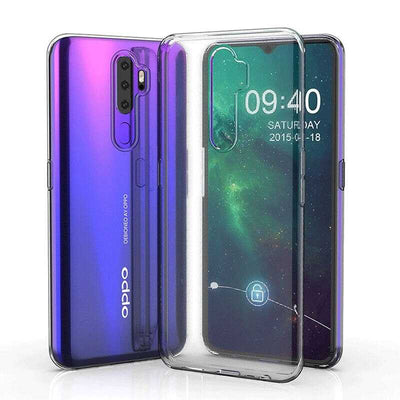 Oppo A9 2020 Kılıf Zore Süper Silikon Kapak Renksiz