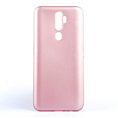 Oppo A9 2020 Kılıf Zore Premier Silikon Kapak Rose Gold
