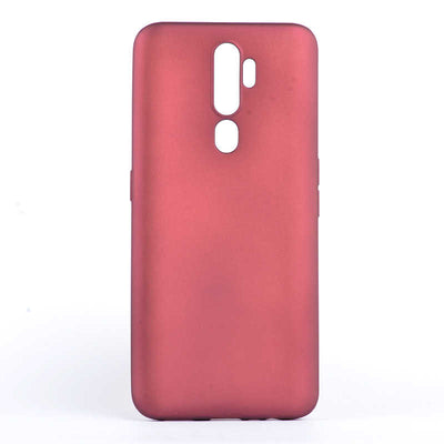 Oppo A9 2020 Kılıf Zore Premier Silikon Kapak Mürdüm