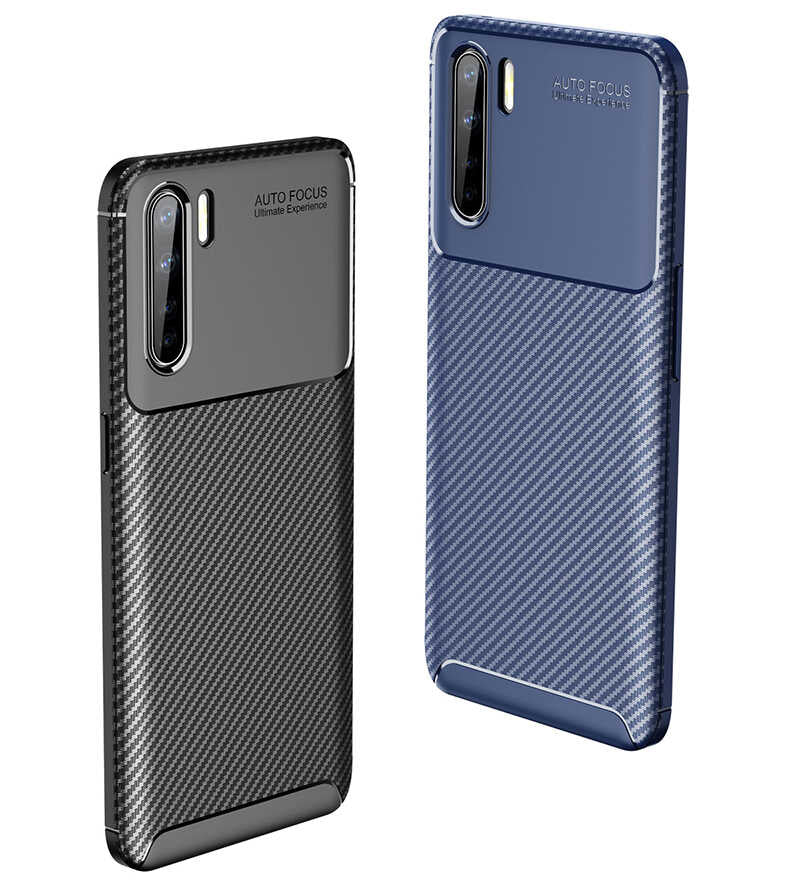 Oppo A91 Kılıf Zore Negro Silikon Kapak Lacivert